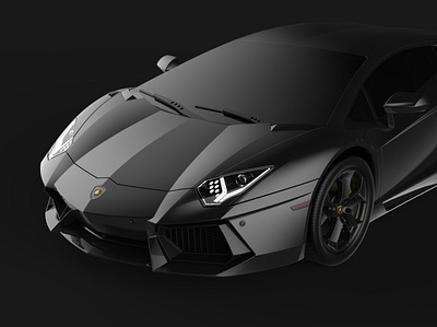 Lamborghini Aventador 3d branding car design graphic design lamborghini render supercar