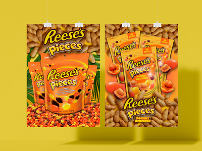 Reese's Pieces advertising design graphic design