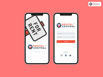 Rental Central app branding dailyui dailyui052 design icon illustration logo typography ui ux vector