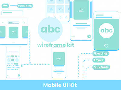 Mobile UI Kit branding graphic design illustration ui ux