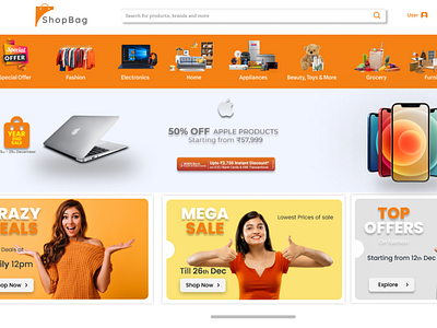 Shopping Website design