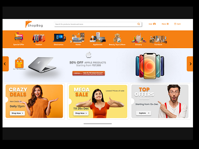 E-Commerce Website demo design - Figma