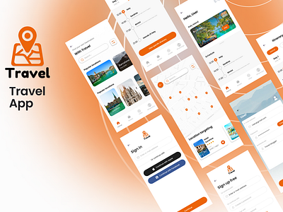 Travel app responsive UI/UX Design