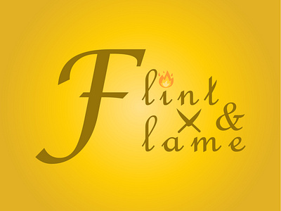 Flame logo for restaurant