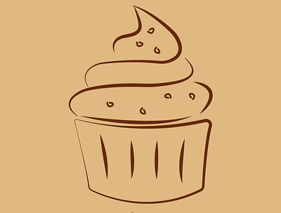 Cupcake logo dailylogo dailylogochallenge design graphic design icon logo