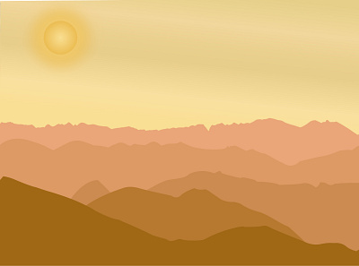 Mountain illustration design flat graphic design illustration vector vectorart