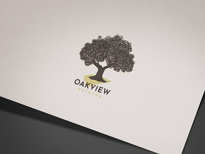 Oakview estates apollostudio branding design illustration line art line logo logo minimalist logo vector