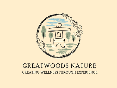 Greatwoods Nature apollostudio branding design drawing hand-drawn illustration line art line logo logo minimalist logo nature vector