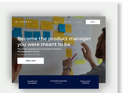 Product Manager Website Design