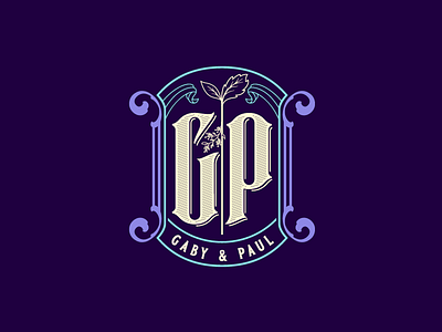 Gaby & Paul design g gaphic design letter lettering monogram p type