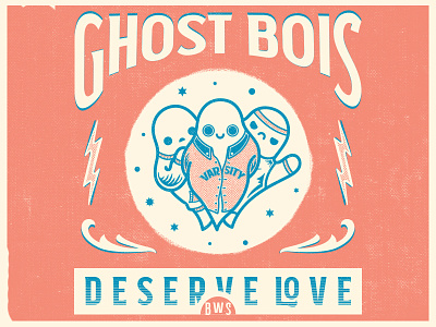 Ghost Bois design ghost graphic design graphicdesign halftone illustration texture vintage