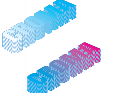 3D Isometric text effect in illustrator..