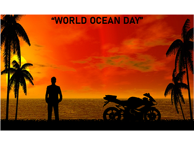 World Ocean Day Poster Design. design graphic design illustration vector