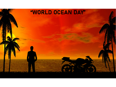 World Ocean Day Poster Design.