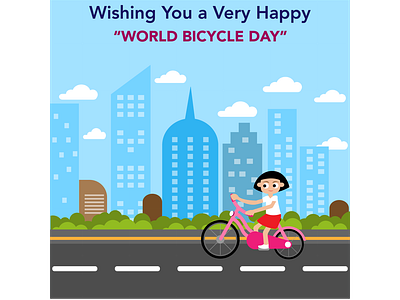 World Bicycle Day Poster Design.