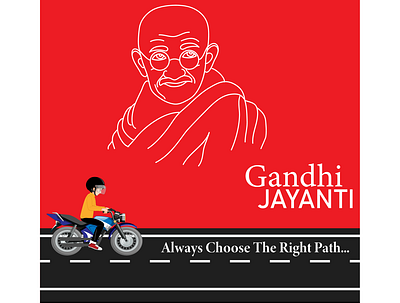 Gandhi Jayanti Creative design graphic design illustration vector