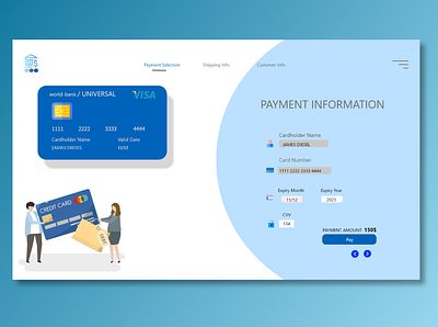 Credit Card checkout page. 3d account page animation branding checkout page creative credit card dailyui design form graphic design illustration landing page logo modern motion graphics new tech ui vector