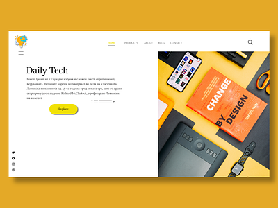 Landing Page UI Design concept creative dailyui design effective landing page graphic design inspiration landing page layout modern page simple sketch tech tech website ui ui design website xd