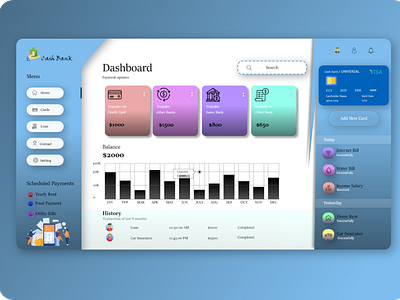 Finance Modern Dashboard UI Design