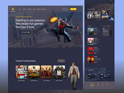 3D Game Landing Page UI Design 3d buying creative customer dailyui dark design fun graphic design illustration landing page new pro product sell templates themes trending ui video game website