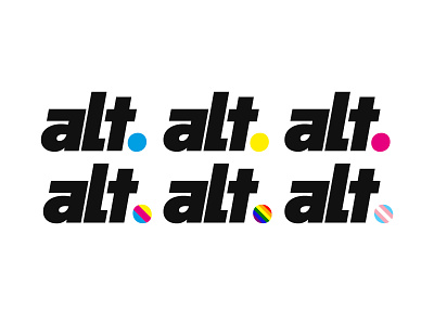 Alt Logo branding design flat gay gay pride logo pride typography