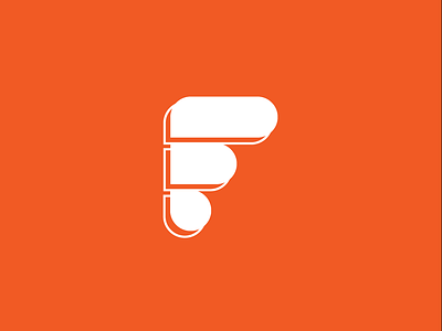 Day 4 - Single Letter Logo art brand branding dailylogochallenge design f flat logo typography