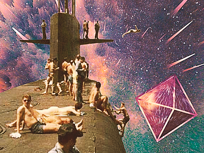 Space Submarine art collage collageart photoshop photoshop art surreal surreal art surrealism