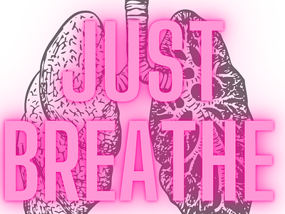 Just breathe 3d branding graphic design logo