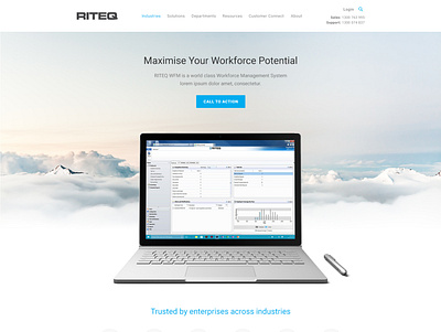 Workforce Company Site Redesign web design