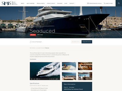 Sea Cruise Company Website Redesign branding web design