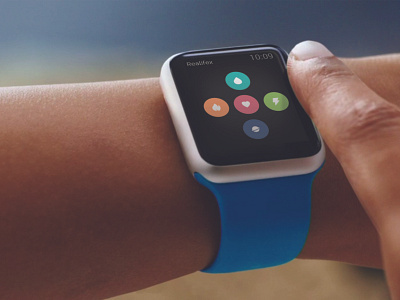 Realifex for Apple Watch app design apple watch icon ui ux