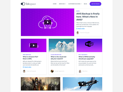 Tekspace Blog Redesign responsive design ui ux web design