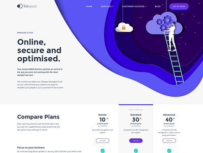 IT Website Concept Redesign illustration ui ux vector web design