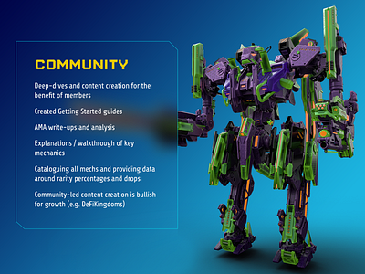 NFT Game Pitch Deck: Community