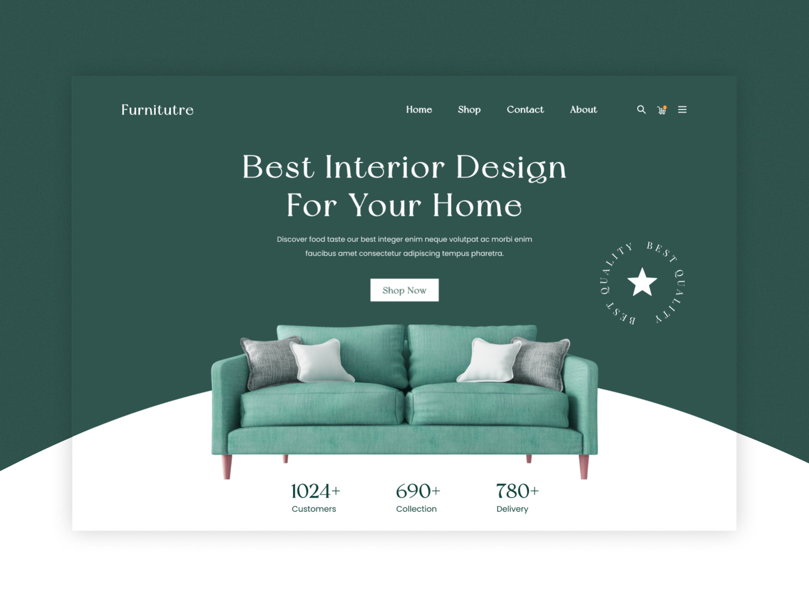 Furniture Website Landing Page Design by Alamgir Hossain on Dribbble