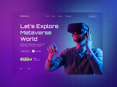 Metaverse Website Landing Page Design