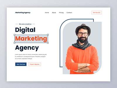 Marketing Agency Website Landing Page Design