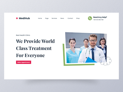 Medical Website Header Design