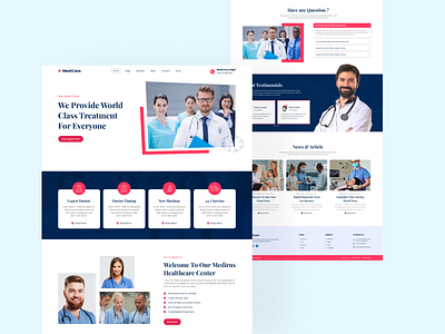 Medical Website Landing Page Design