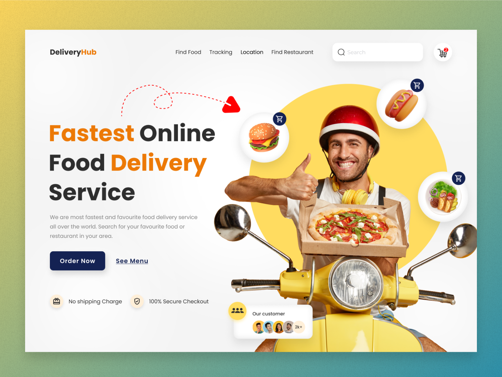 Food Delivery Website Design by Alamgir Hossain on Dribbble