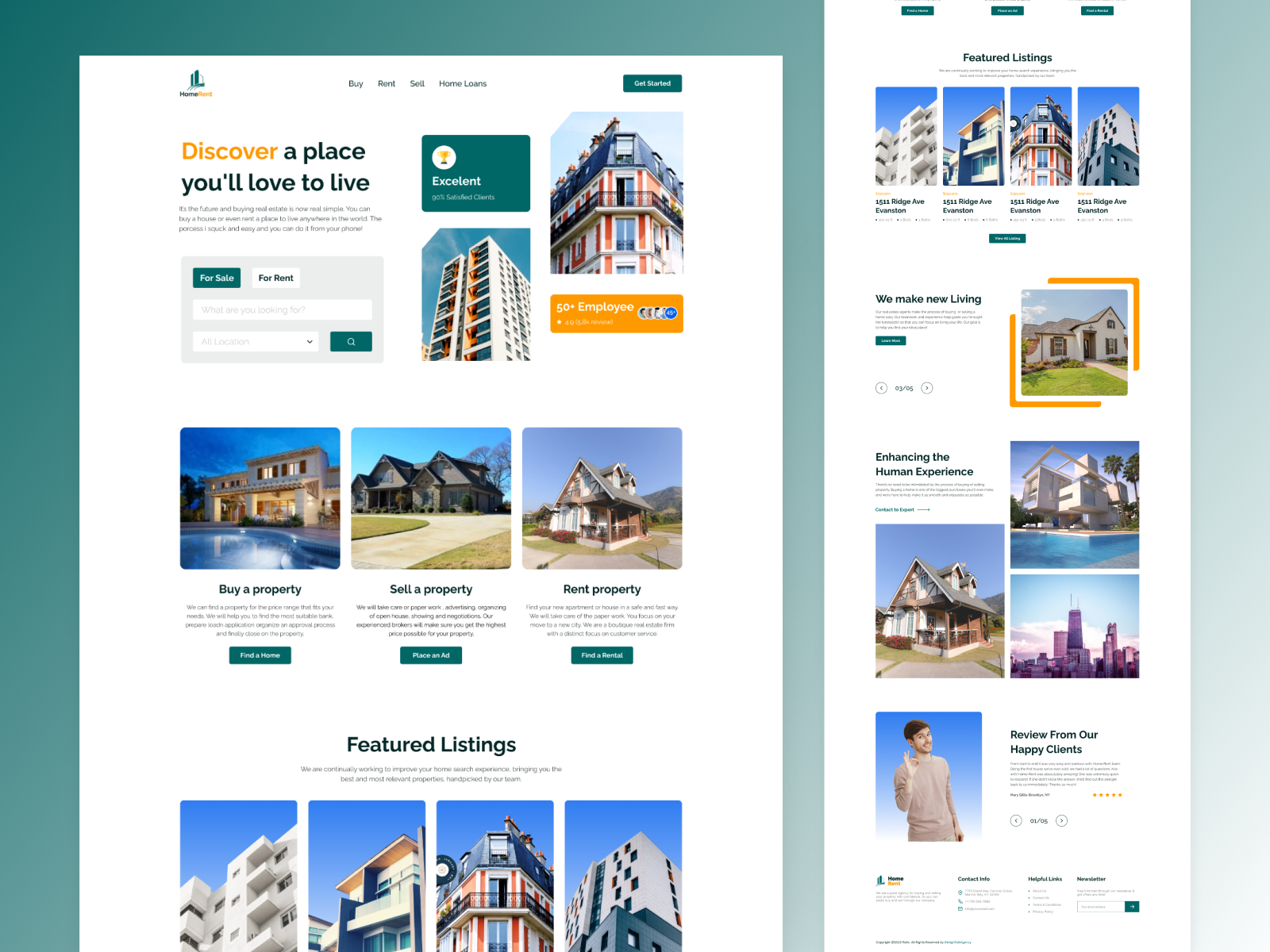 Real Estate Website Design by Alamgir Hossain on Dribbble