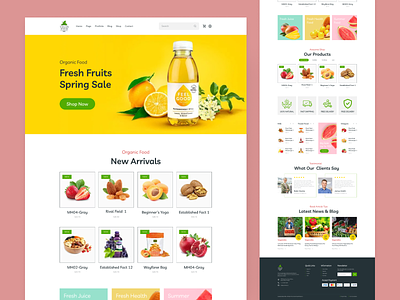 Fruits Website Design