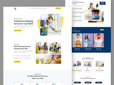 Cleaning Service Website Design cleaning cleaning service furnitutre cleaning home clean house cleaning landing page design office cleaning ui design ux design website design