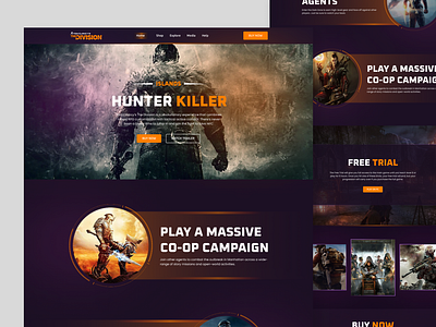 Tom Clancy's the Division Gaming Website Redesign