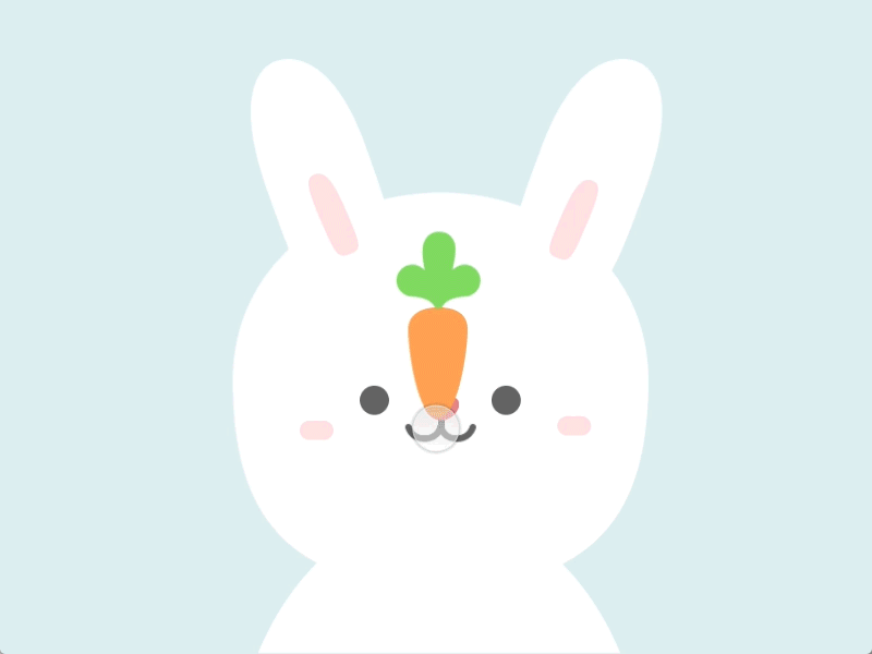 Bunny animation bunny carrot illustration principle rabbit