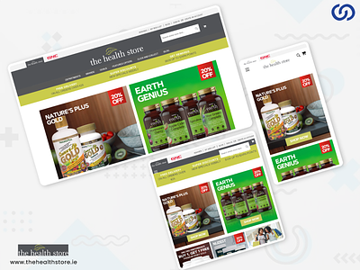 The Health Store branding design ui user experience web design