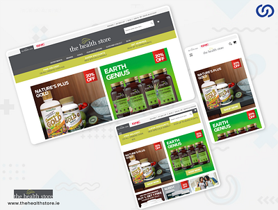 The Health Store branding design ui user experience web design