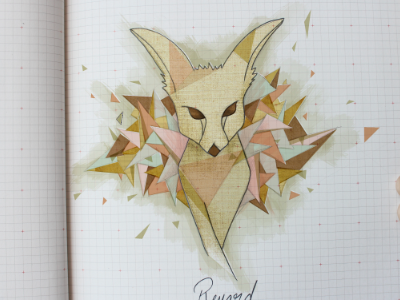 renard character draw illustration sketch