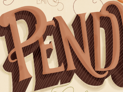 pendu - work in progress lettering type