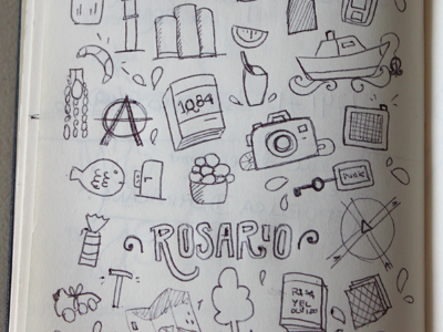 Viaje a Rosario draw illustration pattern sketch